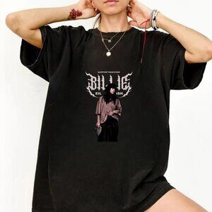 Billie Eilish Happier Than Ever Tour 2023 Concert Music Fan T-Shirt·90